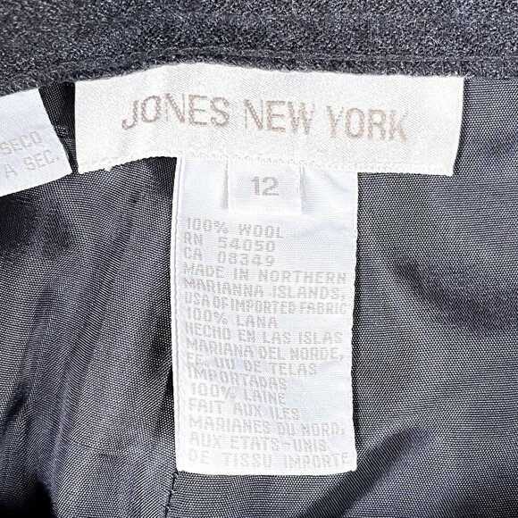 Jones New York 100% Wool Womens Trousers Size 12 - 30 x 29 - Picture 3 of 4